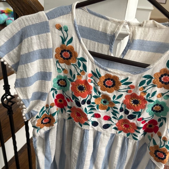 Altar’d State Floral Embroidered Striped Top - Picture 3 of 6